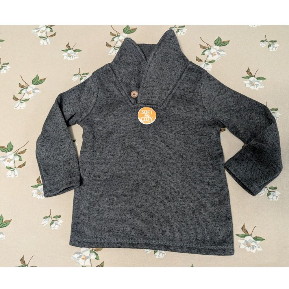 NWT Jumping Beans Grey Pullover Sweater size 18 Months